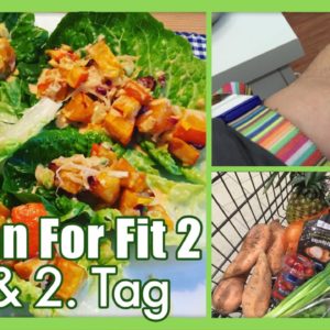 Vegan For Fit 2 - Tag 1 & 2: Bluttest, Einkaufen, Kürbis, Süßkartoffel fürs Büro, Chiapudding...