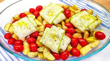 Wenn Sie Kartoffeln und Zucchini zu Hause haben, machen Sie dieses einfache und leckeres Abendessen