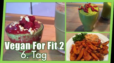 Vegan For Fit 2 - Tag 6: Matcha-Chiapudding, Reste-Smothie, Kürbis-Pommes