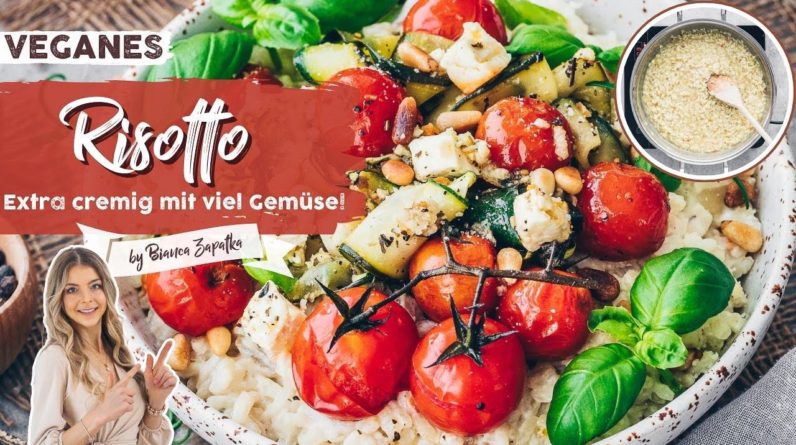 Risotto Rezept mit mediterranem Gemüse - So einfach gelingt das Italienische Grundrezept Vegan ♡