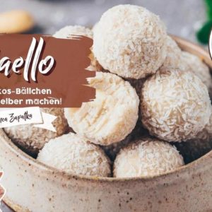 Vegane Raffaello Kokos-Bällchen selber machen ♡ Einfaches Süßigkeiten Rezept ♡