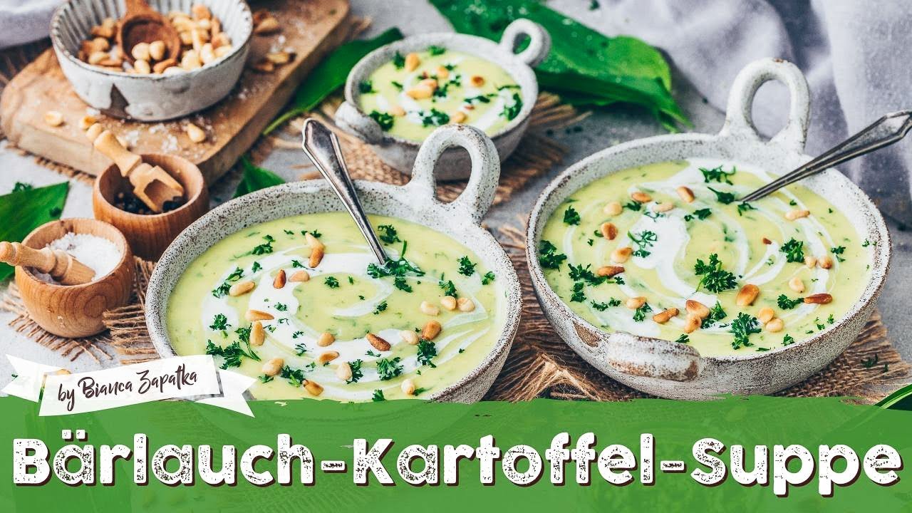 Cremige Bärlauchsuppe mit Kartoffeln ♡ Einfach &amp; Vegan ♡ Das Beste ...