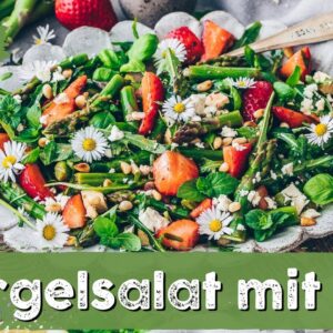 Erdbeer-Spargel-Salat mit Feta ♡ Einfach, Vegan und Lecker ♡ 15 Minuten Sommer-Rezept ♡
