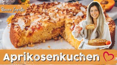 Der Beste Aprikosenkuchen mit Kokos nach Omas Rezept ♡ Einfach & Vegan selber backen!
