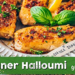 Veganer Halloumi  - Grillkäse ohne Käse einfach selber machen - Das Beste Rezept