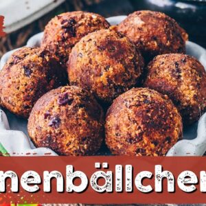 Vegane Fleischbällchen aus Bohnen selber machen - einfach, gesund & lecker!