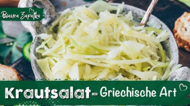 Krautsalat wie vom Griechen nach Original Rezept (einfach, gesund, lecker)