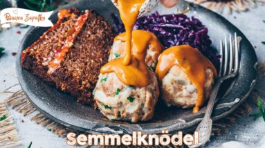 Semmelknödel einfach selber machen - Omas Rezept ohne Ei (Vegan)