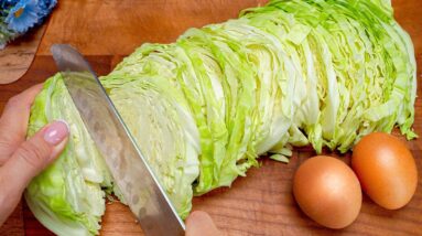 Cabbage with eggs tastes better than meat! I have never eaten such a delicious dinner! 2 recipes!