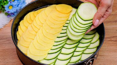 Zucchini with potatoes is better than meat! I cook this way every weekend! Yummy!
