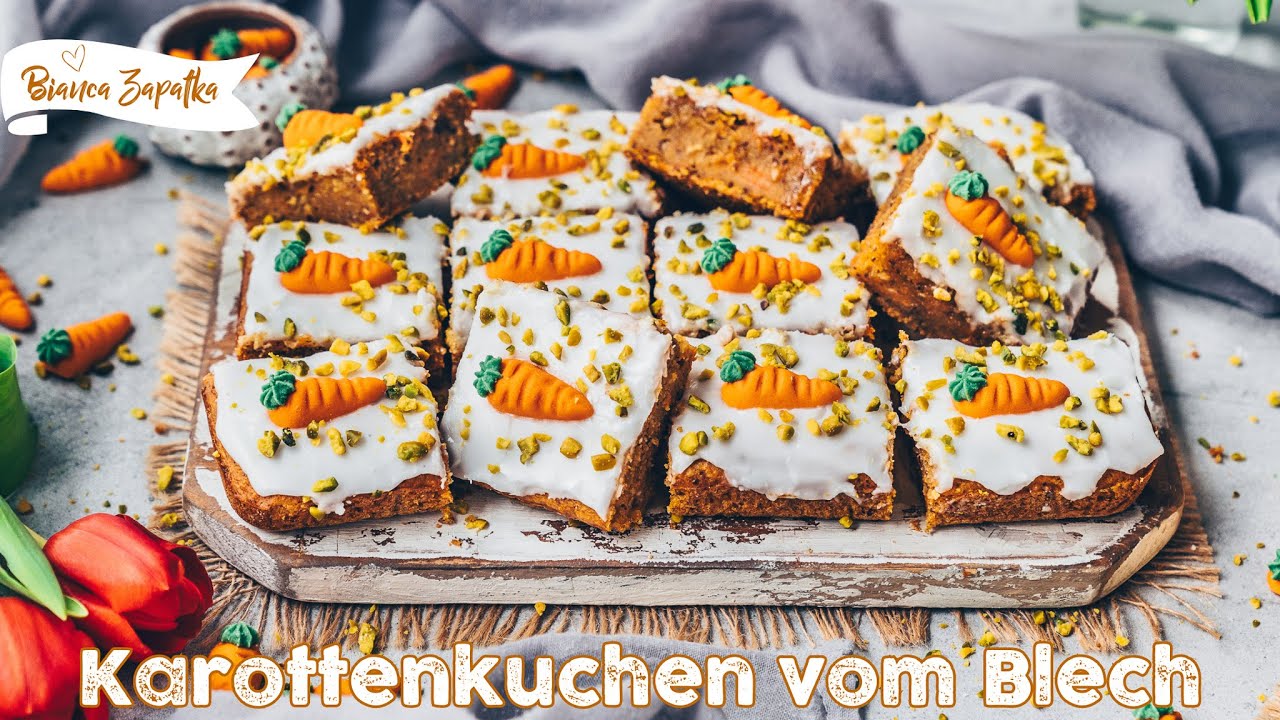 Karottenkuchen (Rüblikuchen, Möhrenkuchen) - einfach, saftig, vegan ...