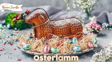 Omas Osterlamm Rezept - saftig, einfach , lecker - Veganer Sandkuchen ohne Ei 🐣