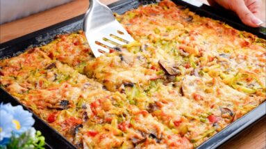 Better than pizza! I cook this vegetable casserole 3 times a week! Healthy and delicious!