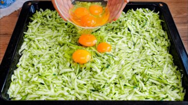 It's so delicious that I make it almost every day! 3 easy and quick zucchini recipes!