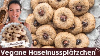 Omas Haselnussplätzchen - Das Beste Rezept - Vegane Nusskekse schnell und einfach selbst backen ♡